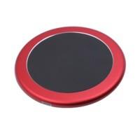 Buy cheap Round Shape Wireless Cell Phone Charger Aluminium Alloy Rubber Coated With QI product