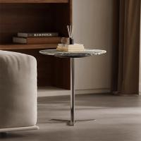 Buy cheap Marble Top Stainless Side Table Bedroom Stainless End Table product