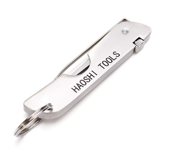 Stainless Steel 6-in-1 Multi-Functional Pocket Opener Folding Locksmith Tool