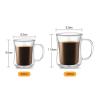 Buy cheap Heat Resistant Borosilicate Double Wall Glass Coffee Mugs from wholesalers