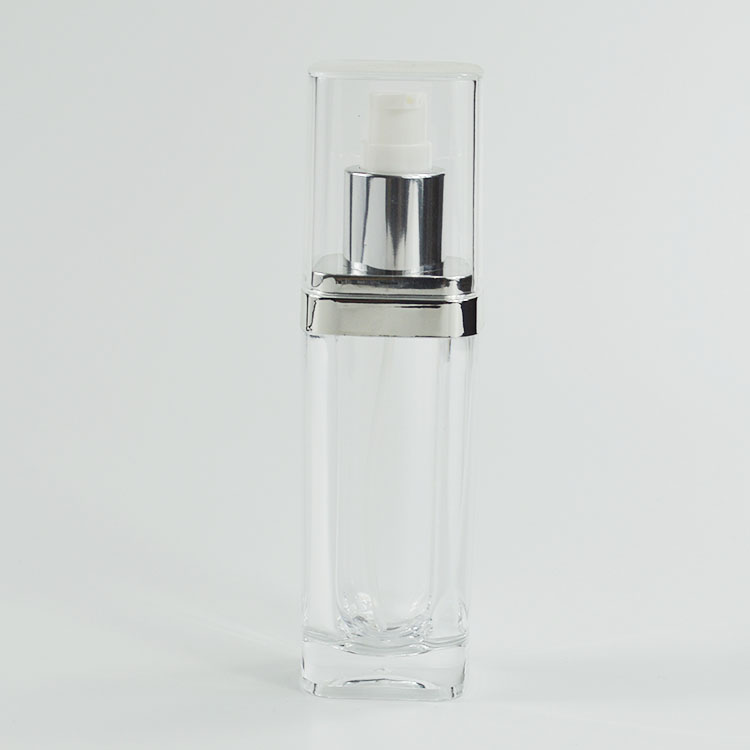 Beauty Skincare Pump Bottle Customized 60ml Double Wall Acrylic Container in Any Color
