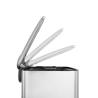 Buy cheap Silver Stainless Steel Pedal Step Open Garbage Can For Household Office from wholesalers