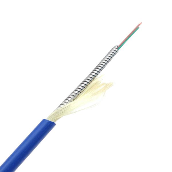 Buy cheap Stainless Steel OM3 OM4 Armored Fiber 6 Core G652D PVC LSZH from wholesalers