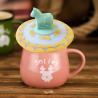 Buy cheap Silicone Dustproof Cup Lid Cartoon Glass Cup Lid Reusable Dustproof Mug Coffee Cup Food Grade Silicone Cup Lid from wholesalers