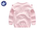 Zig Pointelle Girls Cable Knit Cardigan Sweater Ruffle Edges Children Knitting