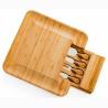 Buy cheap Custom Logo Rectangle Bamboo Meat Charcuterie Cheese Board with Knives Durable Knives from wholesalers