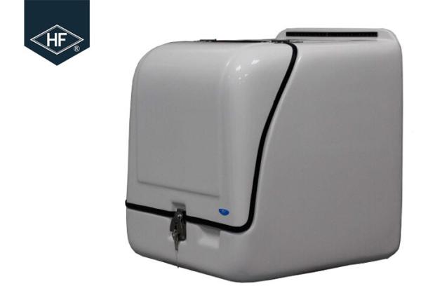 Waterproof Insulated Motorcycle Delivery Box , 113L White Motorbike Pizza