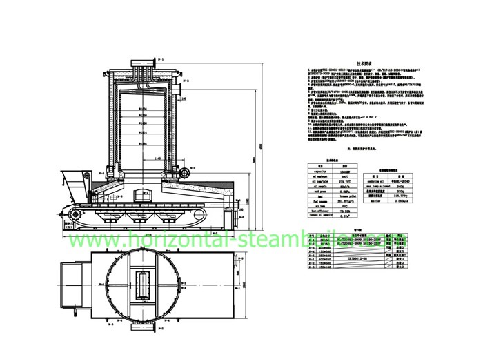 Industrial heating Thermal Oil Boiler , Chain Grate Vertical Biomass Fired Thermal Oil Heater