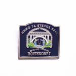 1 Inch United States Flag Lapel Pins , Soft Enamel Silver Lapel Pin