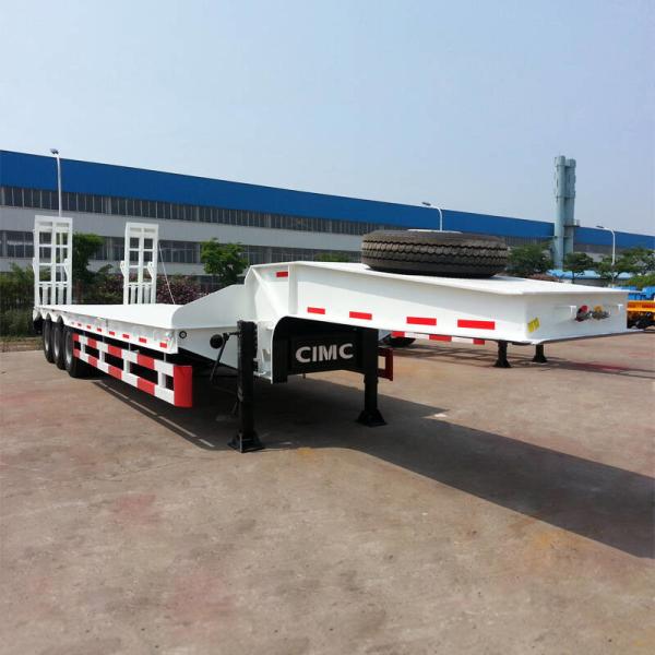 Buy cheap Hydraulic Excavator CIMC 80T Low Bed Semi Trailer from wholesalers
