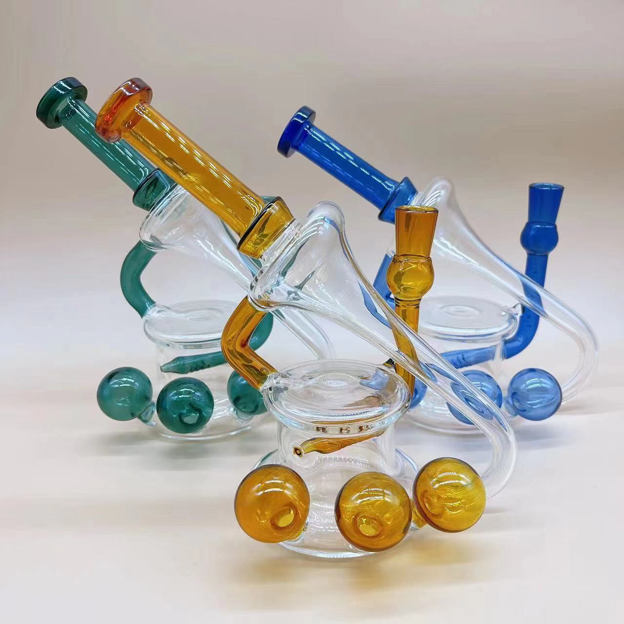 6 Inch Mini Tobacco Hookah Percolator Glass Bongs Adequate Stock