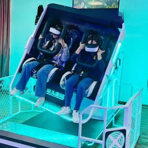 Buy cheap Dreamland amusement park arcade games 9d vr simulator 2 seats 720 vr flight product