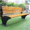 Buy cheap Outdoor Metal Frame Wooden Garden Bench With Sandblasting Zinc Spraying from wholesalers