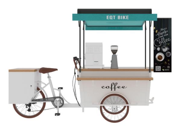 Buy cheap Commercial Catering Mobile Coffee Vending Cart With Large Free Space from wholesalers