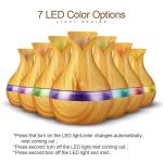 Power W 3 300ml 5V USB Powered Ultrasonic Wooden Grain Humidifier for Humidifica