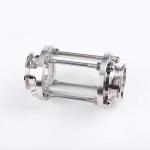 Sanitary Stainless Steel 316/304 Pipe Fittings Tri Clamp Straight Tubular Sight