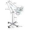 Buy cheap 3 Diopter / 5 Diopter Magnifying Lamp Floor Standing Magnifying Glass With Light from wholesalers