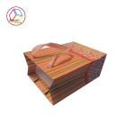 Foldable Large Printed Paper Bags / Kraft Paper Shopping Bags