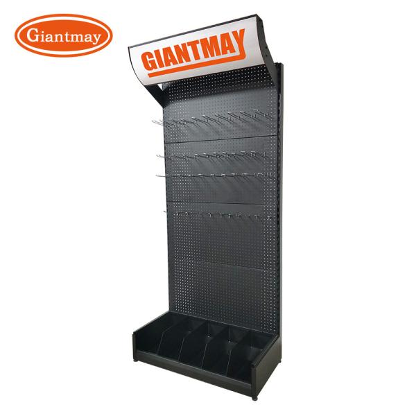 Buy cheap Portable Hardwood Flooring Racks Pegboard Hook Display Stand Floor Rack from wholesalers
