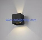 Aluminum Cube Wall Lamos Can Make Outdoor And Indoor 3W+3W Black Or White Color