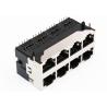 Buy cheap 2 * N Multiple RJ45 Sockets Right Angle For Data And Signal Transmissions from wholesalers