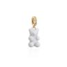 Buy cheap Custom Gold Plated Teddy Bear Pendant Necklace Lovely Artificial Cubic Zirconia from wholesalers