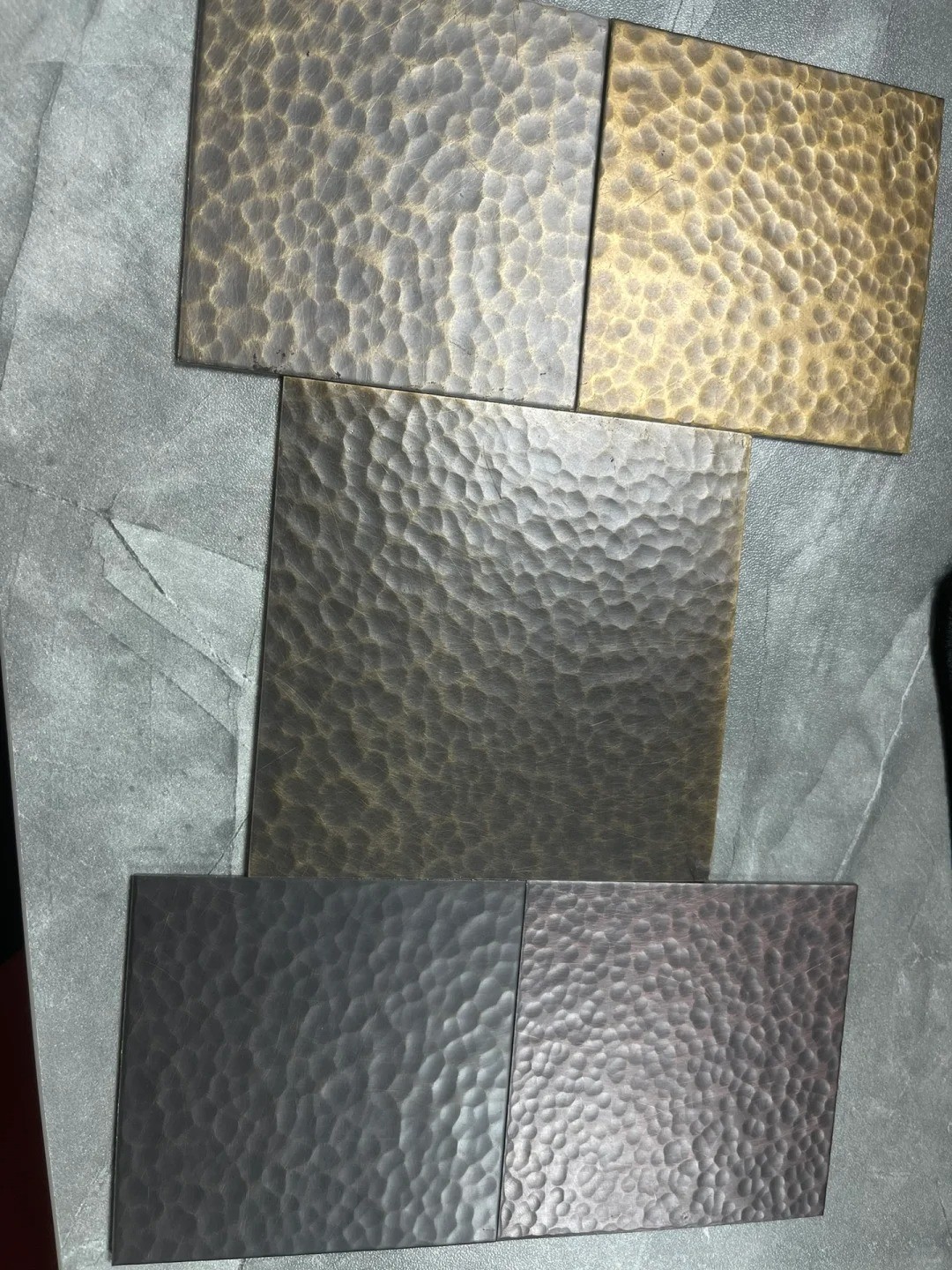 SS Steel Sheet 304 316 Antique Copper Plate Surface Hammered Textured Decorative Stainless Steel Sheets