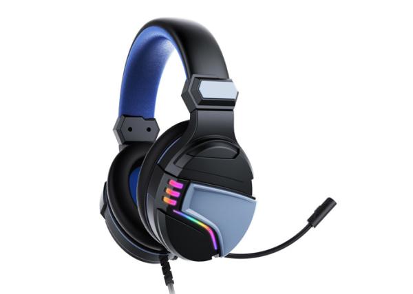 Buy cheap 40mm Speaker FCC RGB Ps4 Headset Steel Headband Light Up Gaming Headphones from wholesalers