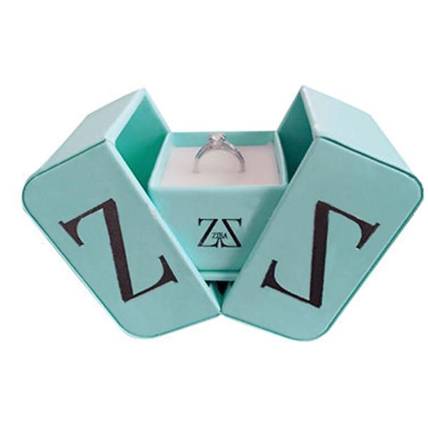 Buy cheap Eco Friendly Jewelry Packaging Opposite Door Opening Necklace Box Packaging from wholesalers