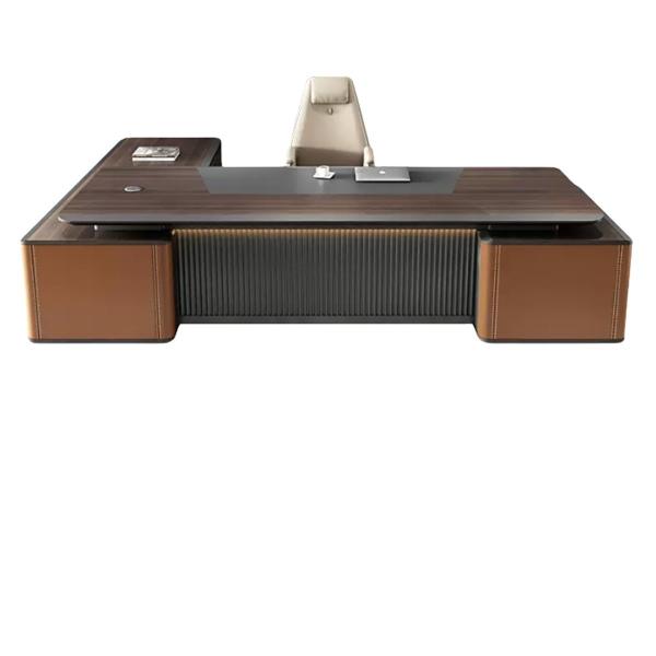 Buy cheap Modern Office Furniture 50mm Table Top Thickness Executive Wooden Desk with Drawers from wholesalers