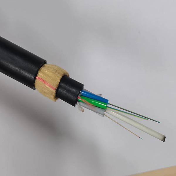 Buy cheap Aramid Yarn Strength Single Mode Single Jacket ADSS Optical Fiber Cable from wholesalers