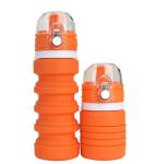 Leak Proof Collapsible Travel Water Bottle FDA Approved For Camping