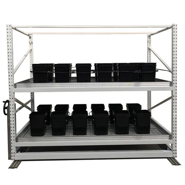 Buy cheap Two Tier 4*8 Feet Cannabis Led Grow Light Rack Indoor Cultivation Hydro Grow System from wholesalers