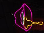 Vasten Lip Mouth Custom Neon Signs cafe drawing room neon lighting
