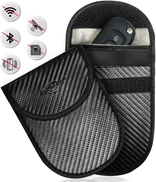 Buy cheap Car Key Faraday Bag RFID Signal Blocking For Personal Security Carbon Fiber from wholesalers