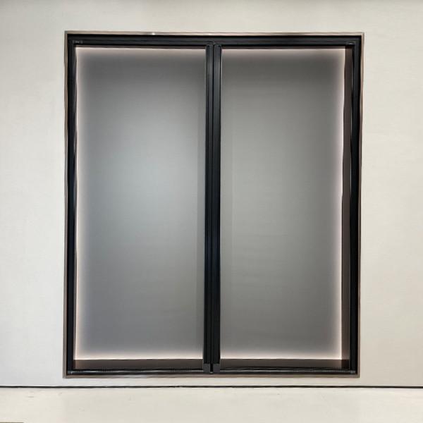 Buy cheap Black Aluminum Trackless Screen Door 200*280cm 400*280cm from wholesalers