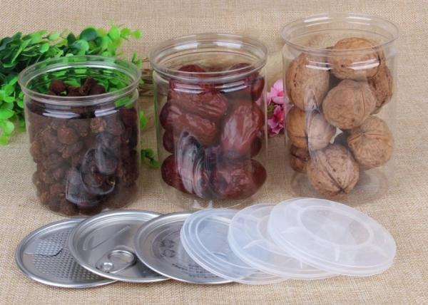Buy cheap PET Tube Cans Clear Pet Jars Aluminum Easy Open End For Tea / Coffee from wholesalers