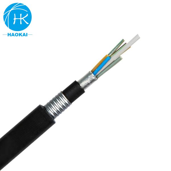 Buy cheap Armored Outdoor Fiber Optical Cable Double PE Sheath GYFTA53 from wholesalers