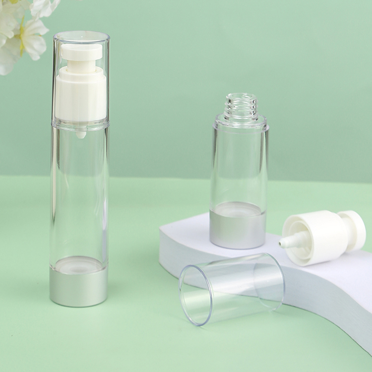 1oz 2oz 3oz 4oz 80ml 100ml 120ml Refillable Airless Lotion Pump Bottle featuring Customized Colors and Frosted Finish