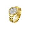 Buy cheap OEM Men Quartz Stainless Steel Designer Watches Solid Band IP Gold Plating from wholesalers