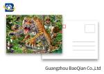 0.6mm PET 3D Postcard Animation Picture CMYK Printing Tiget Pattern Tear - Proof