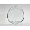 Buy cheap 100ml Refillable Cosmetic Glass Bottles , Flat Round Empty Perfume Bottles from wholesalers