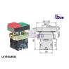 Buy cheap Professional Metal Square Push Button Light Switch Red And Green Color from wholesalers