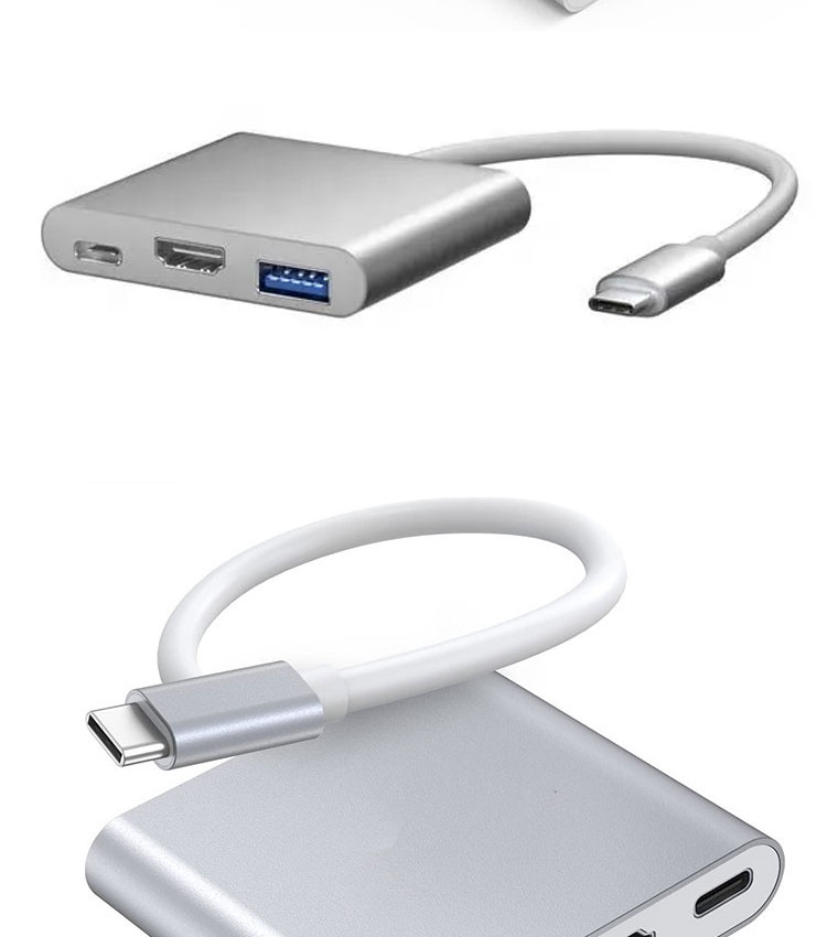 3 in 1 PD Charging 4K 1080P USB Type C OTG Docking Station Hub Adapter