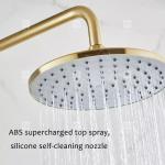 Nordic Light Luxury Shower Set Home Faucet Brass Brushed Gold Hot And Cold