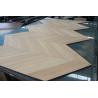 Buy cheap Natural Oak Chevron Engineered Flooring 530x70x10/4MM, AB grade, Brushed, UV lacquer from wholesalers