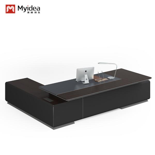 Buy cheap Modern Luxury Large Wooden MDF Desk Classic Boss Office Desk For Workstations Office Furniture from wholesalers