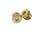 1/2" NPT Male X 1/2" NPT Female Brass Hex Bushing Brass Fitting
