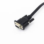 RS232 Serial DB15 D Sub 15 Cable 3*3.5MM VGA Male To Male Cable