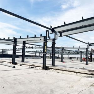 Buy cheap Light Steel Q345 Q235 Prefabricated Steel Structure Metal Warehouse with Easy Installation and Aluminum Alloy Window from wholesalers